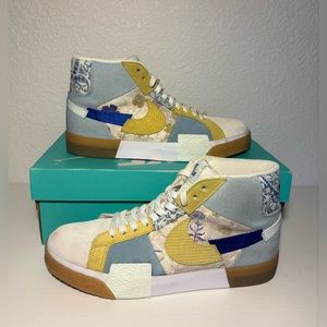 *NIKE* SB Zoom Blazer Mid PRM Patchwork Sneakers Men’s Size 8 Women’s 9.5.